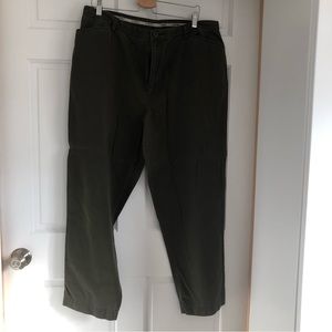 CJ Banks Dark Green Straight Leg Pants